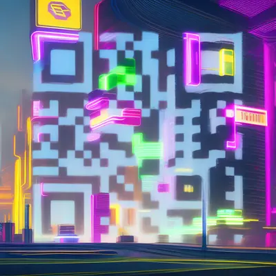 QR Code Neon